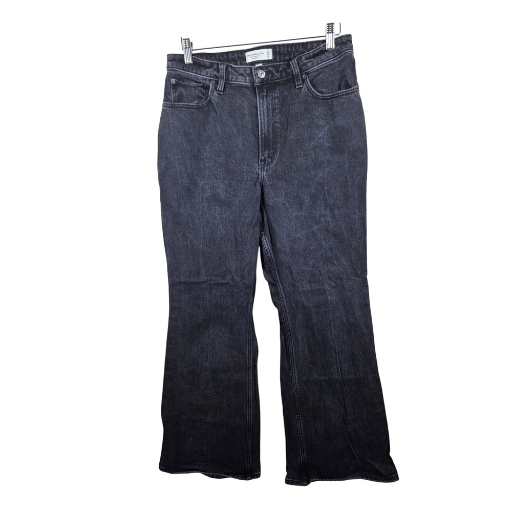 Abercrombie & Fitch The Vintage Flare W 31 12s Black Curve Love High Rise Jeans